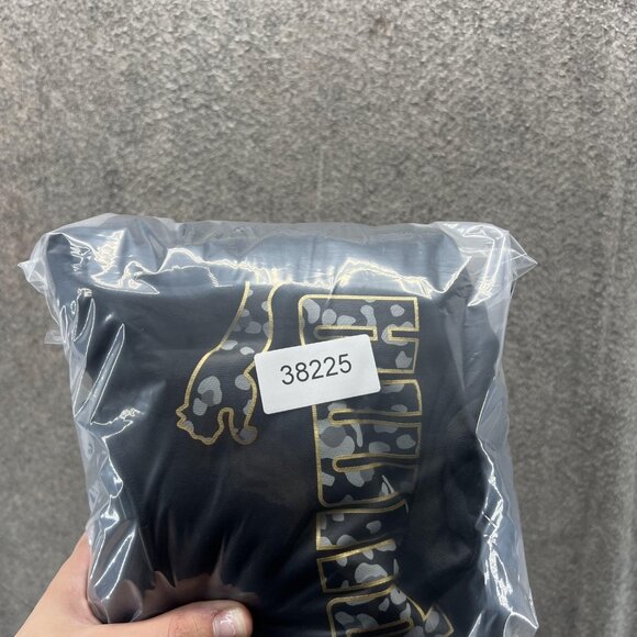 Puma Hoodie Dress Womens Small Black Camo Logo Fleece Sweatshirt Tunic - Picture 10 of 10